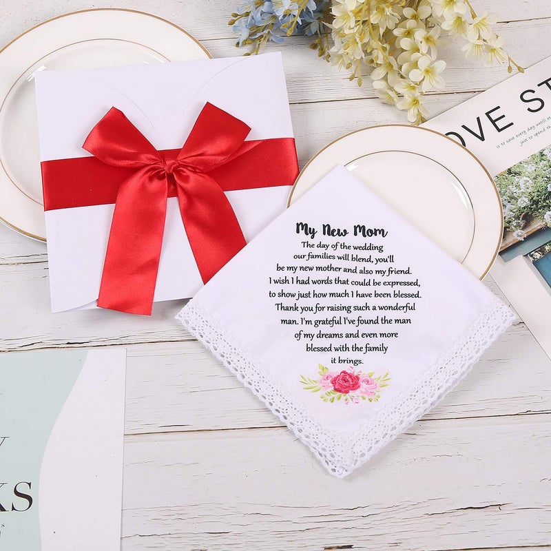 TRULIVA Wedding Keepsake Handkerchief for Mom - New Mom Gift from Bride - Image 2